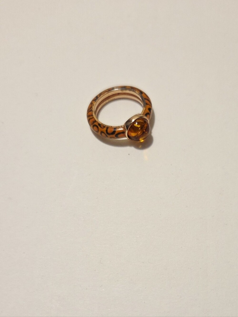 House Of Amber Sterling Enamel Ring